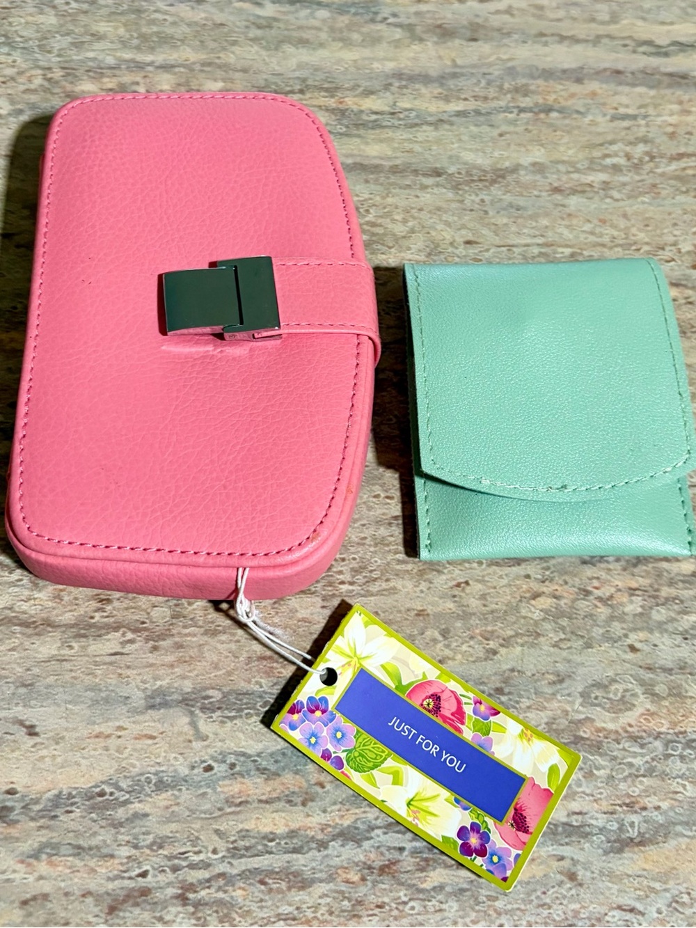 Bath & Body Works Pink and A Mint Green Nail Tool Kit Case